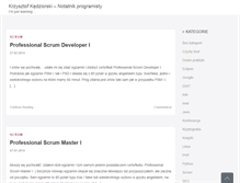 Tablet Screenshot of blog.kedziorski.pl